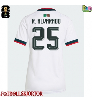 Mexiko Roberto Alvarado #25 Bortatröja Dam VM 2026 Kortärmad
